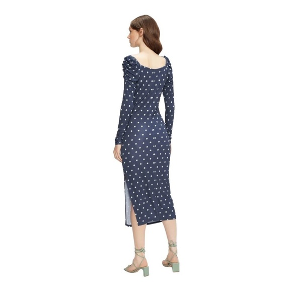 TED Baker Meegwin Ditsy Spot Jersey Dress - Picture 3 of 14